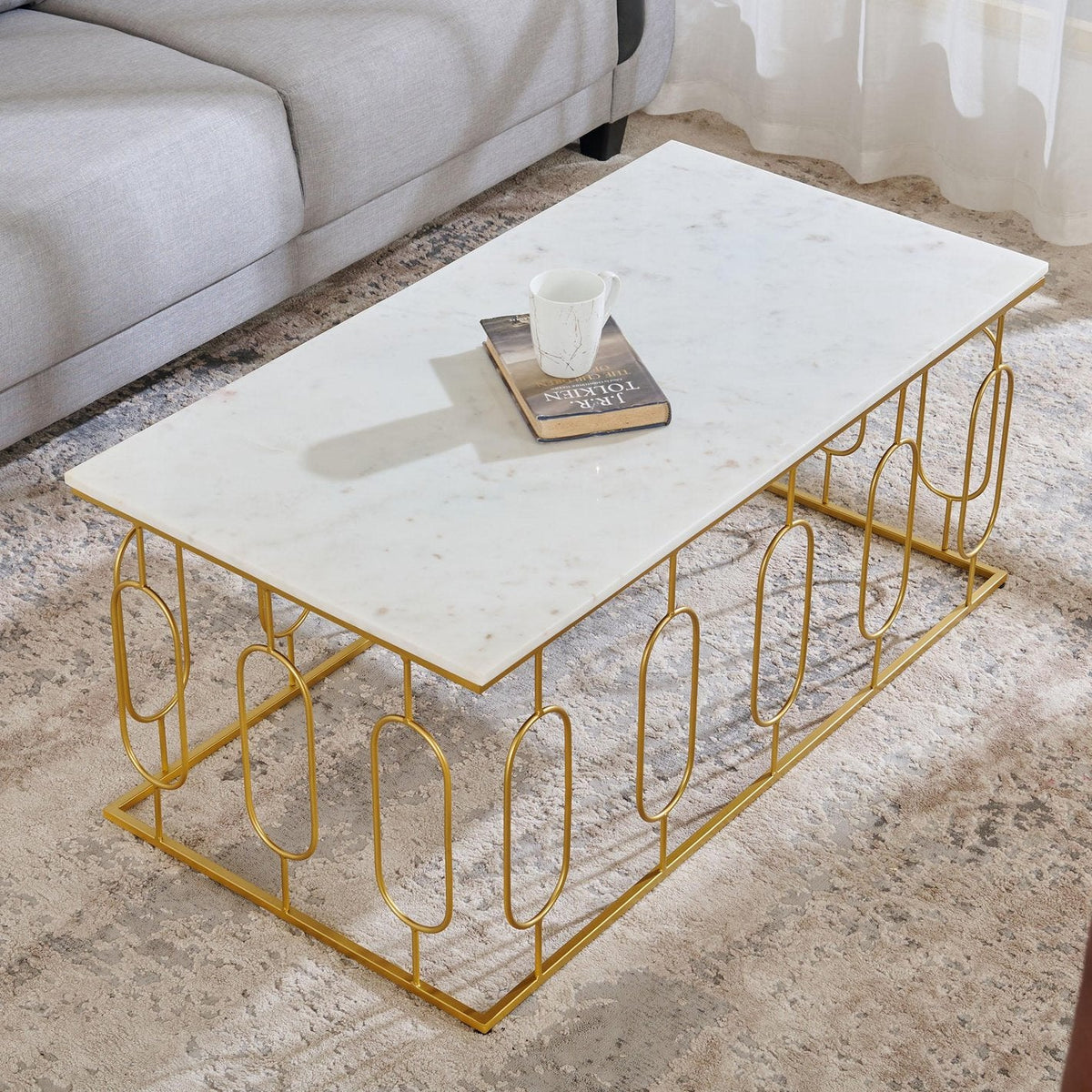 Marble Top Coffee Table