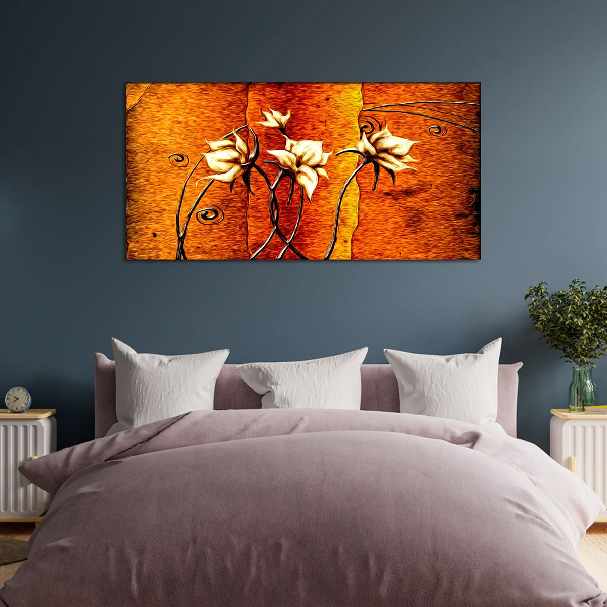 Flower Abstract Modern Art Wall Canvas Painting