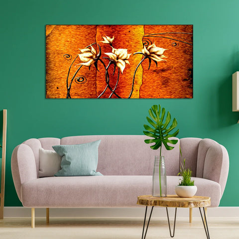 Flower Abstract Modern Art Wall Canvas Painting