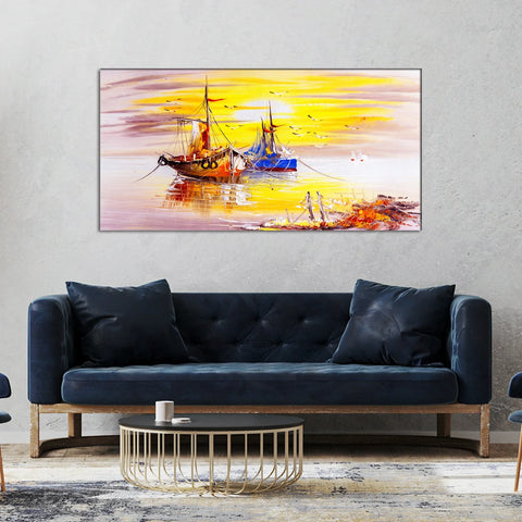 Abstract Seascape Canvas Print Wall Painting