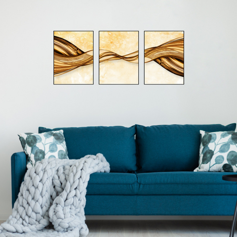 Set of three abstract creative lines