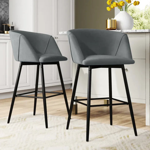 Grey Color Clea Counter Stool