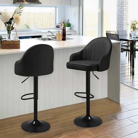 Black Color Fressia Swiel Bar Stool