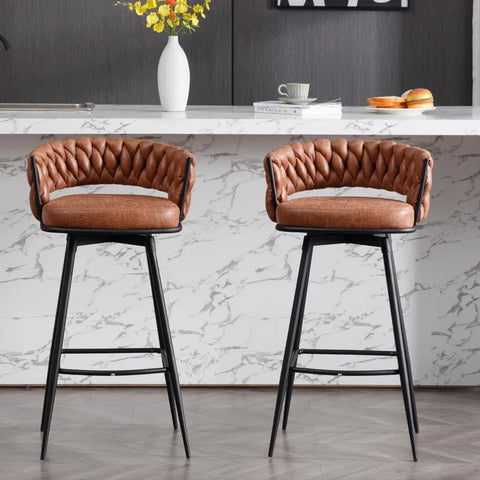 Whisky Brown Presley Bar Stool