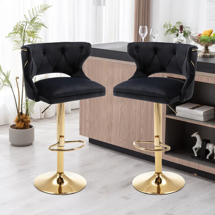 Black Verona Bar Stool