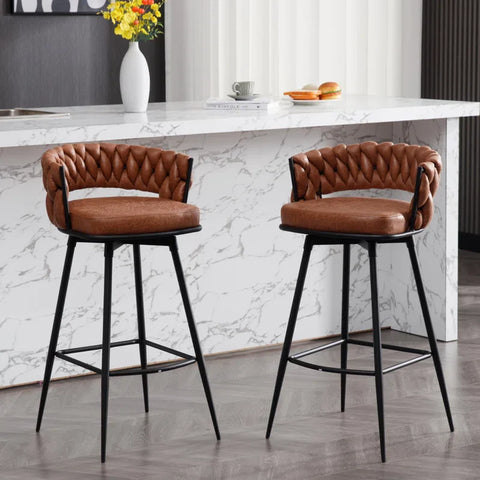 Whisky Brown Presley Bar Stool