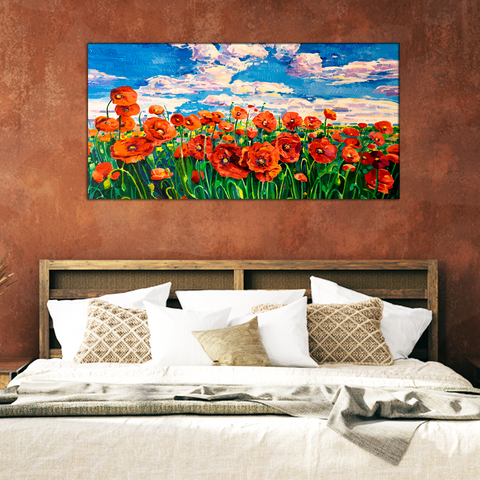 Red Flower Canvas Print Wall Painting