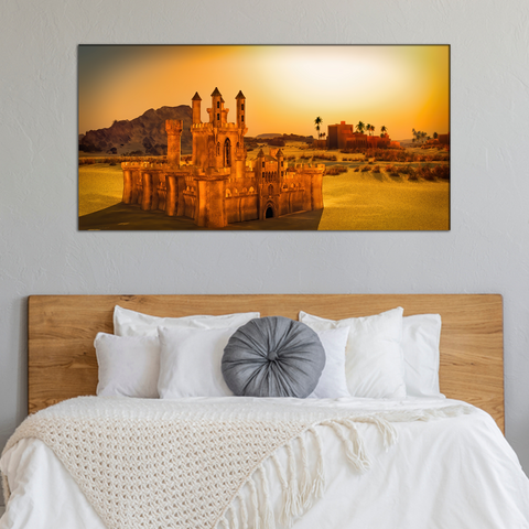 Arabic Small Town Modern Canvas Wall Painting