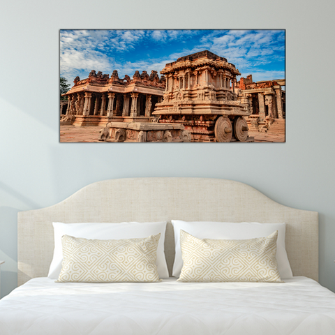 Hampi Stone Modern Art Canvas Print Wall Painting