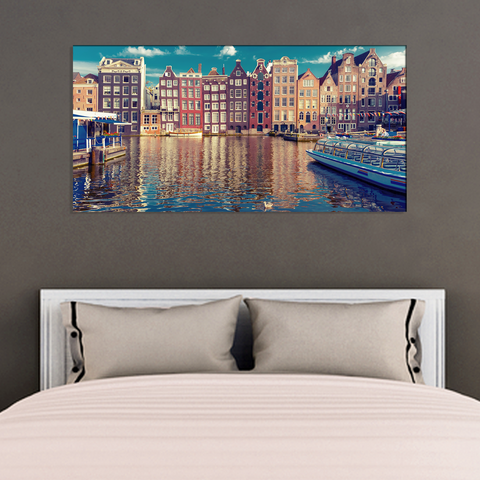 City Abstract Canvas Print Wall Painting