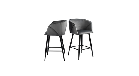 Grey Color Clea Counter Stool