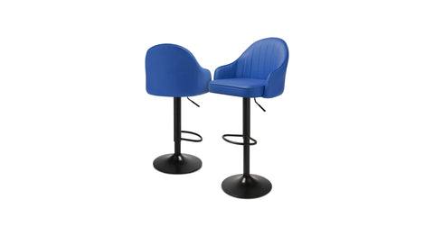 Blue Color Fressia Swiel Bar Stool