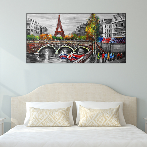 Eiffel Tower city view Canvas Print Wall Painting