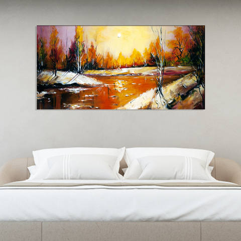 Abstract Forest Canvas Print Wall Painting