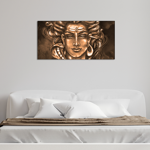 Shiva digital painting Canvas Wall Painting