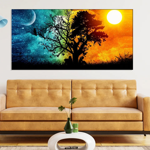 Beautiful Sunset Painting Canvas Wall Painting