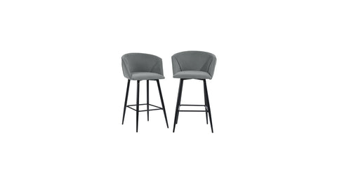 Grey Color Clea Counter Stool