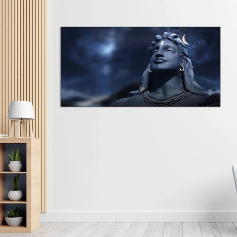 Lord Shiva Mahakal Religious Canvas Wall Painting