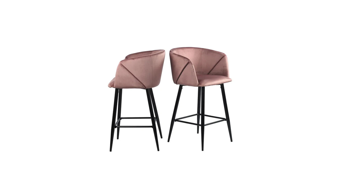 Pink Color Clea Counter Stool