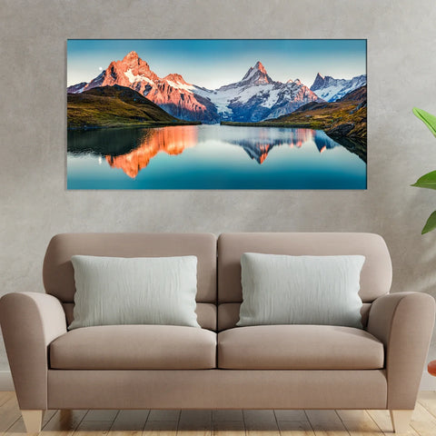 Abstract Mountain Canvas Wall Painting