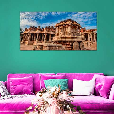 Hampi Stone Modern Art Canvas Print Wall Painting