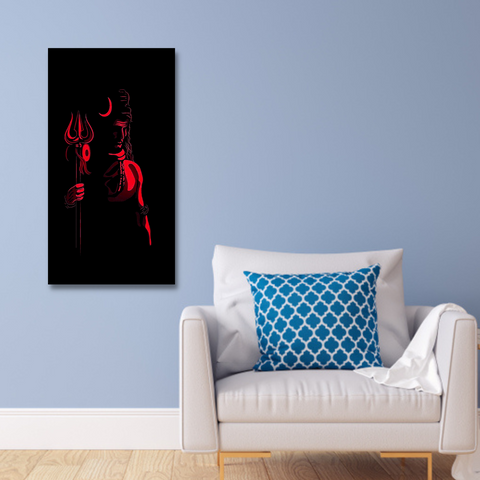 Lord Shiva Religious Canvas Print Wall Painting