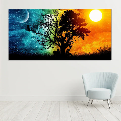 Beautiful Sunset Painting Canvas Wall Painting