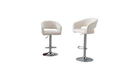 White Color Dee Swiel Adjustable Bar Stool