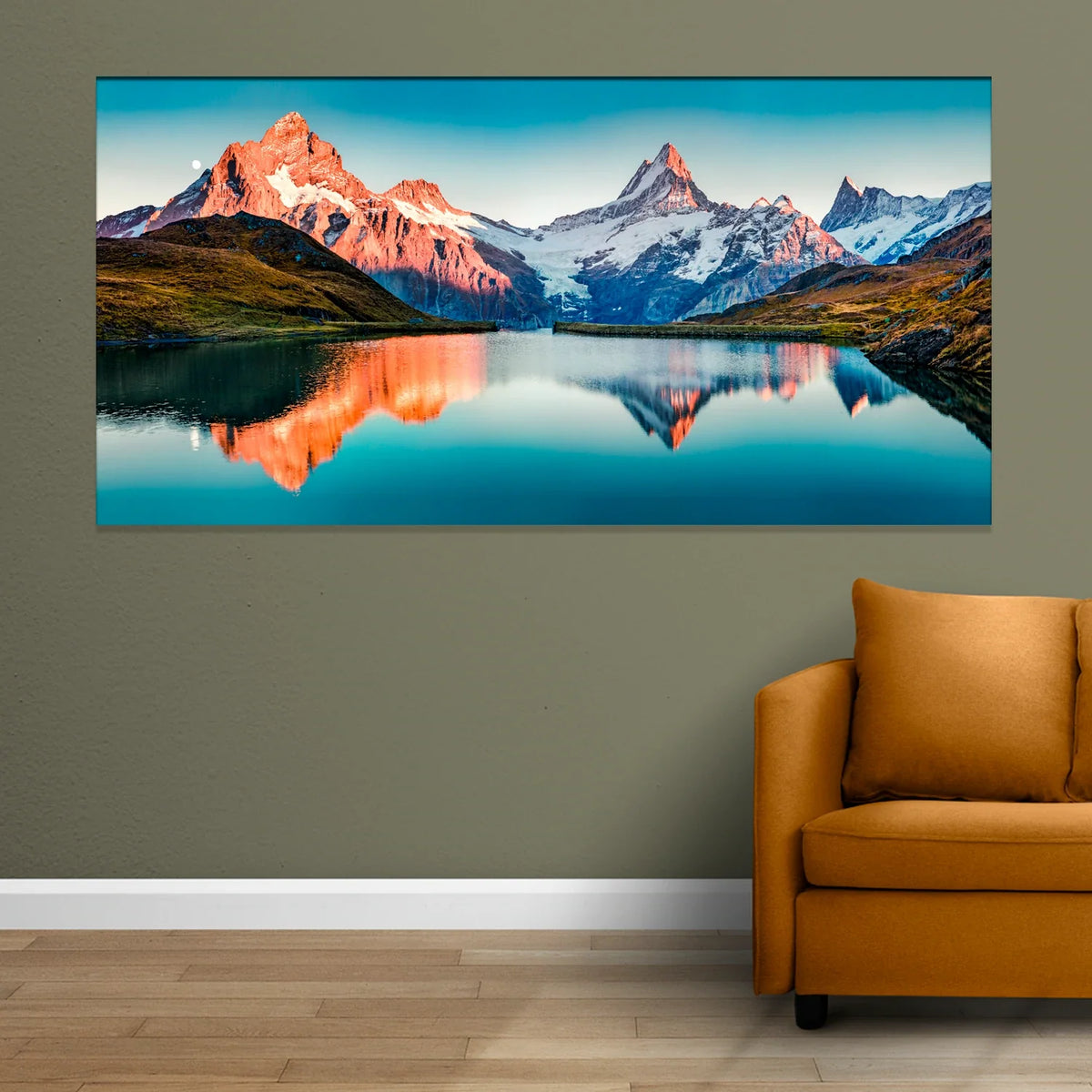 Abstract Mountain Canvas Wall Painting