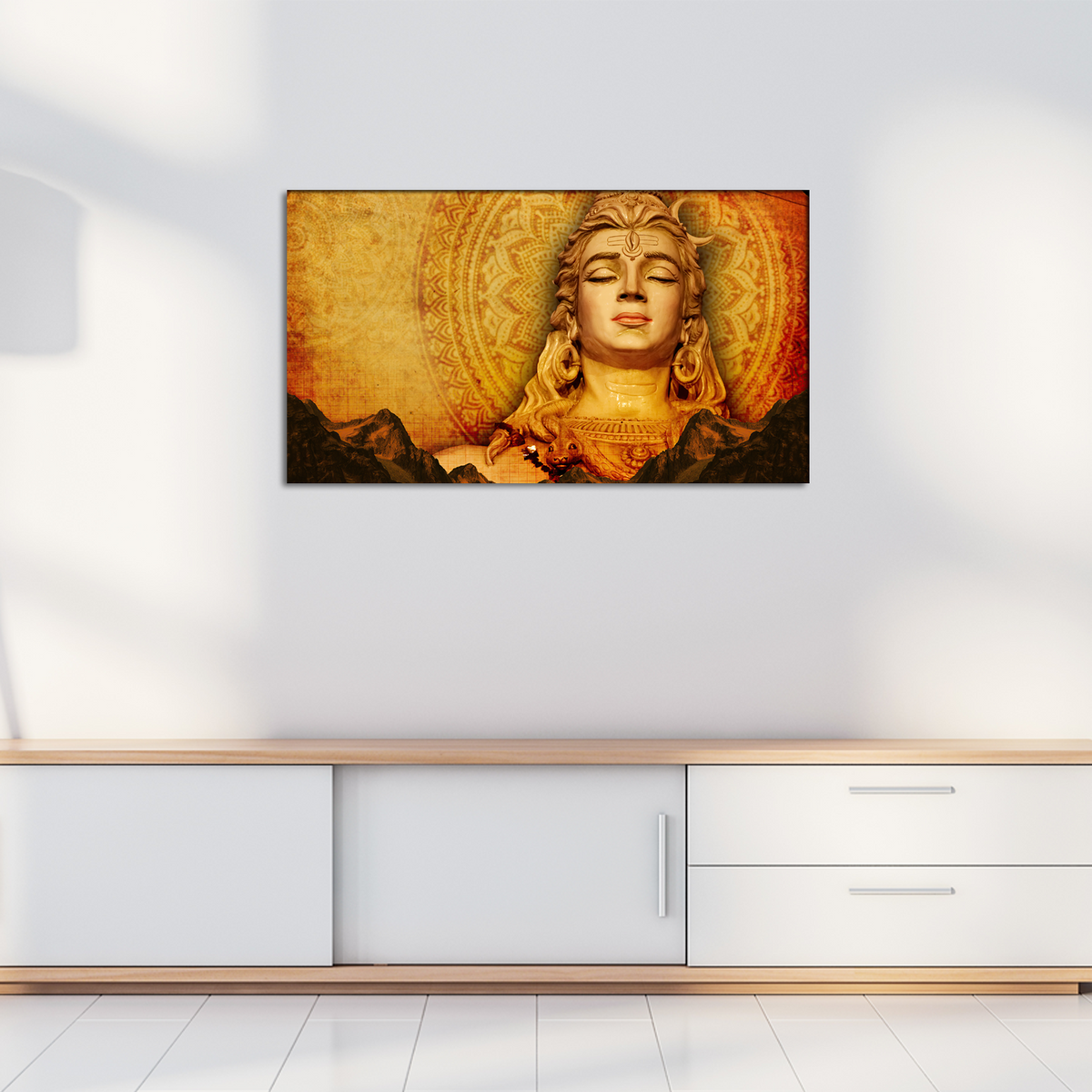 Lord Shiva Religious Canvas Print Wall Painting