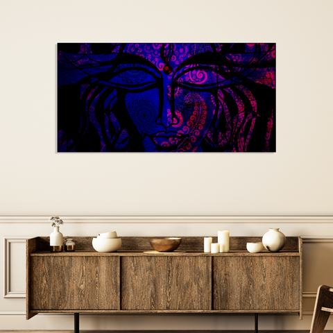 Lord Shiva Mandala Religious Canvas Print Wall Painting