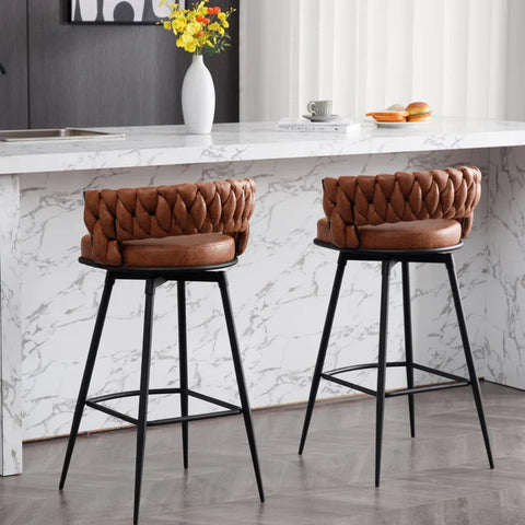 Whisky Brown Presley Bar Stool