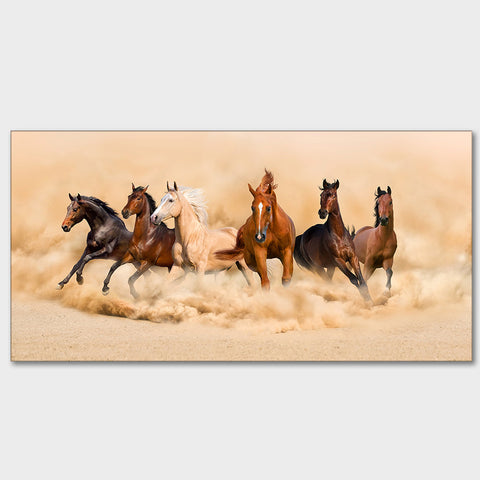 Horses Running Premium Quality Wall Painting