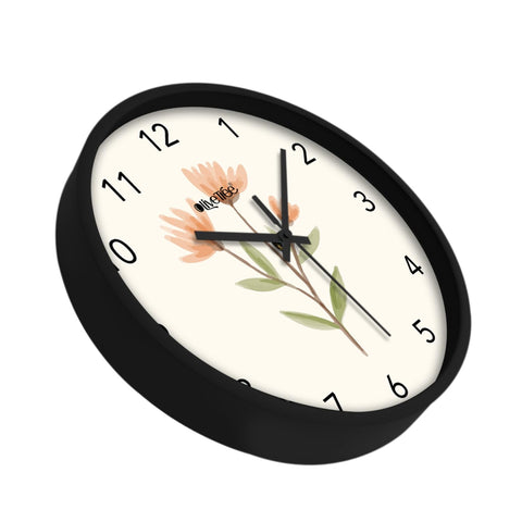 Olive Tree Wall Clock 12" Decorative Latest Plastic Wall Clock TIK-Tok Movement Classic Clock Battery Operated Round Easy to Read for Room