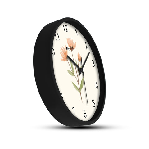 Olive Tree Wall Clock 12" Decorative Latest Plastic Wall Clock TIK-Tok Movement Classic Clock Battery Operated Round Easy to Read for Room