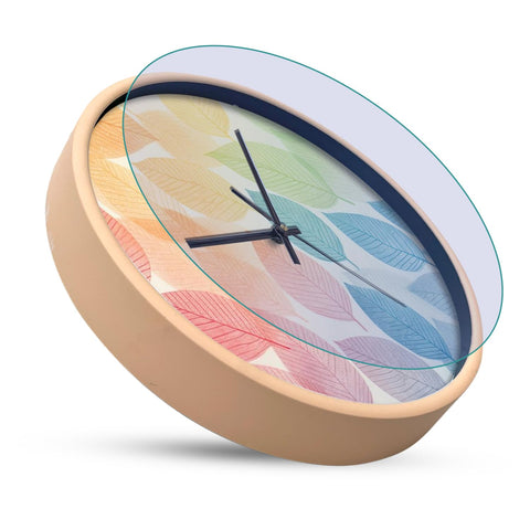 Olive Tree Wall Clock for Living Room, Home, Bedroom Walls, Kitchen, Office, Round Shape Designer Plastic Wall Clock for Home Decor, 12- inch,30 x 30 cm -9342