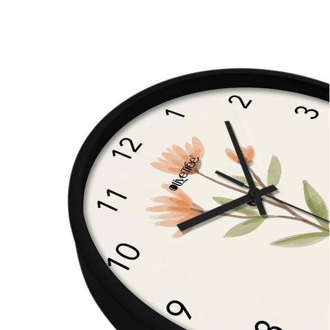 Olive Tree Wall Clock 12" Decorative Latest Plastic Wall Clock TIK-Tok Movement Classic Clock Battery Operated Round Easy to Read for Room