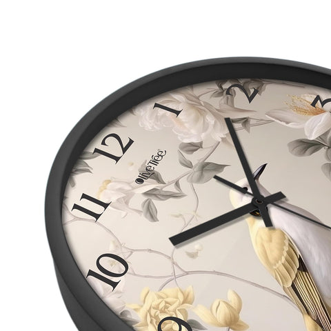 Olive Tree Wall Clock 12" Decorative Latest Plastic Wall Clock TIK-Tok Movement Classic Clock Battery Operated Round Easy to Read for Room/Home/Kitchen/Bedroom/Office/School - 9275