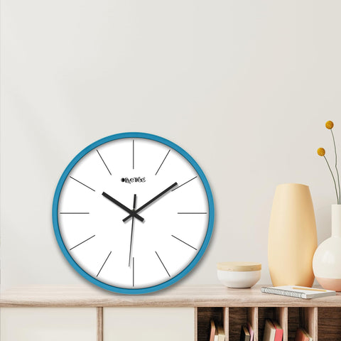 Olive Tree® Wall Clock 12" Silent Quartz Decorative Latest Multicoloured Wall Clock Non-Ticking Classic Clock Battery Operated Round Easy to Read for Room/Home/Kitchen/Bedroom/Office/School - 9016