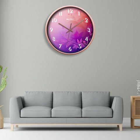 Olive Tree Wall Clock for Living Room, Home, Bedroom Walls, Kitchen, Office, Round Shape Designer Plastic Wall Clock for Home Decor, 12- inch,30 x 30 cm -9324