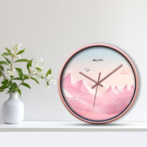 Olive Tree Wall Clock for Living Room, Home, Bedroom Walls, Kitchen, Office, Round Shape Designer Plastic Wall Clock for Home Decor, 12- inch,30 x 30 cm -9441