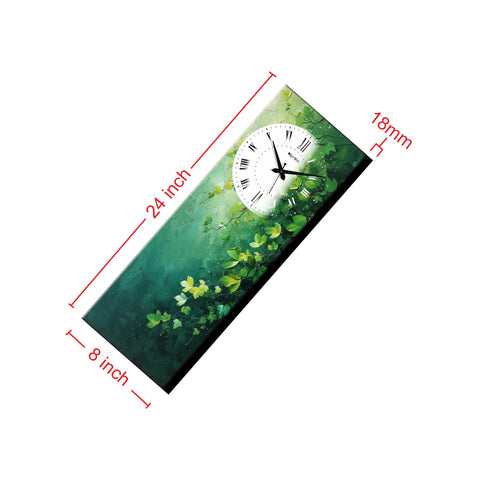 Olive Tree Wooden Wall Clock Decorative Latest Wall Clock Silent Movement Classic Clock Battery Operated Easy to Read for Room/Home/Kitchen/Bedroom/Office/School -1123B