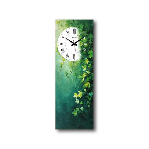 Olive Tree Wooden Wall Clock Decorative Latest Wall Clock Silent Movement Classic Clock Battery Operated Easy to Read for Room/Home/Kitchen/Bedroom/Office/School -1123B