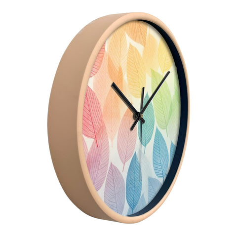 Olive Tree Wall Clock for Living Room, Home, Bedroom Walls, Kitchen, Office, Round Shape Designer Plastic Wall Clock for Home Decor, 12- inch,30 x 30 cm -9342