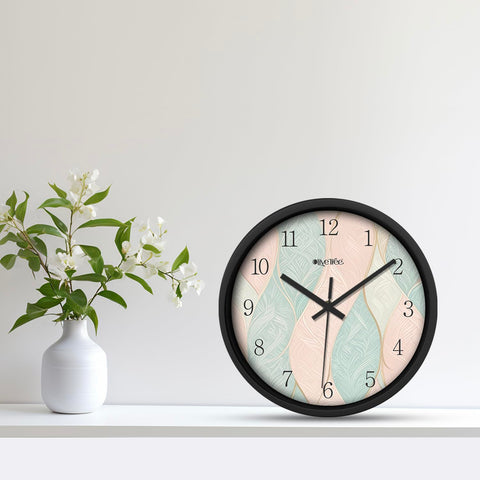 Olive Tree Wall Clock for Living Room, Home, Bedroom Walls, Kitchen, Office, Round Shape Designer Plastic Wall Clock for Home Decor, 12- inch,30 x 30 cm -9305