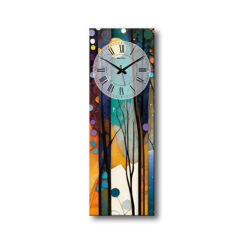 Olive Tree Wooden Wall Clock Decorative Latest Wall Clock Silent Movement Classic Clock Battery Operated Easy to Read for Room/Home/Kitchen/Bedroom/Office/School -1139B