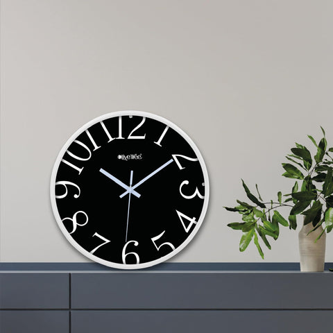 Olive Tree Wall Clock 12" Decorative Latest Plastic Wall Clock TIK-Tok Movement Classic Clock Battery Operated Round Easy to Read for Room/Home/Kitchen/Bedroom/Office/School - 9090