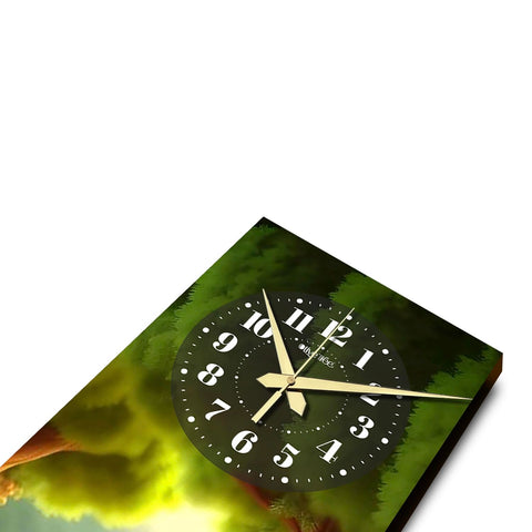 Olive Tree Wooden Wall Clock Decorative Latest Wall Clock TIK-Tok Movement Classic Clock Battery Operated Easy to Read for Room/Home/Kitchen/Bedroom/Office/School -1076