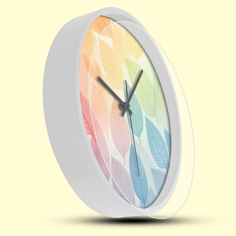 Olive Tree Wall Clock for Living Room, Home, Bedroom Walls, Kitchen, Office, Round Shape Designer Plastic Wall Clock for Home Decor, 12- inch,30 x 30 cm -9330