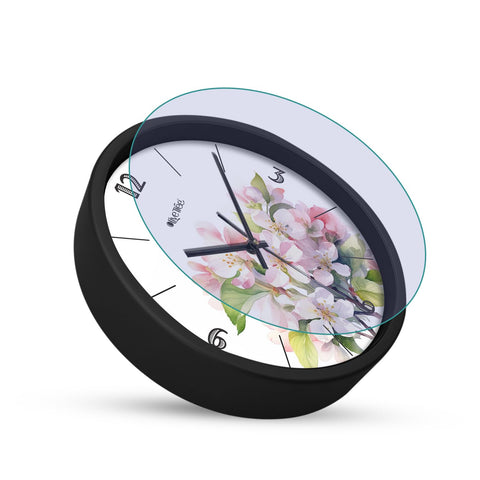 Olive Tree Wall Clock for Living Room, Home, Bedroom Walls, Kitchen, Office, Round Shape Designer Plastic Wall Clock for Home Decor, 12- inch,30 x 30 cm -9371